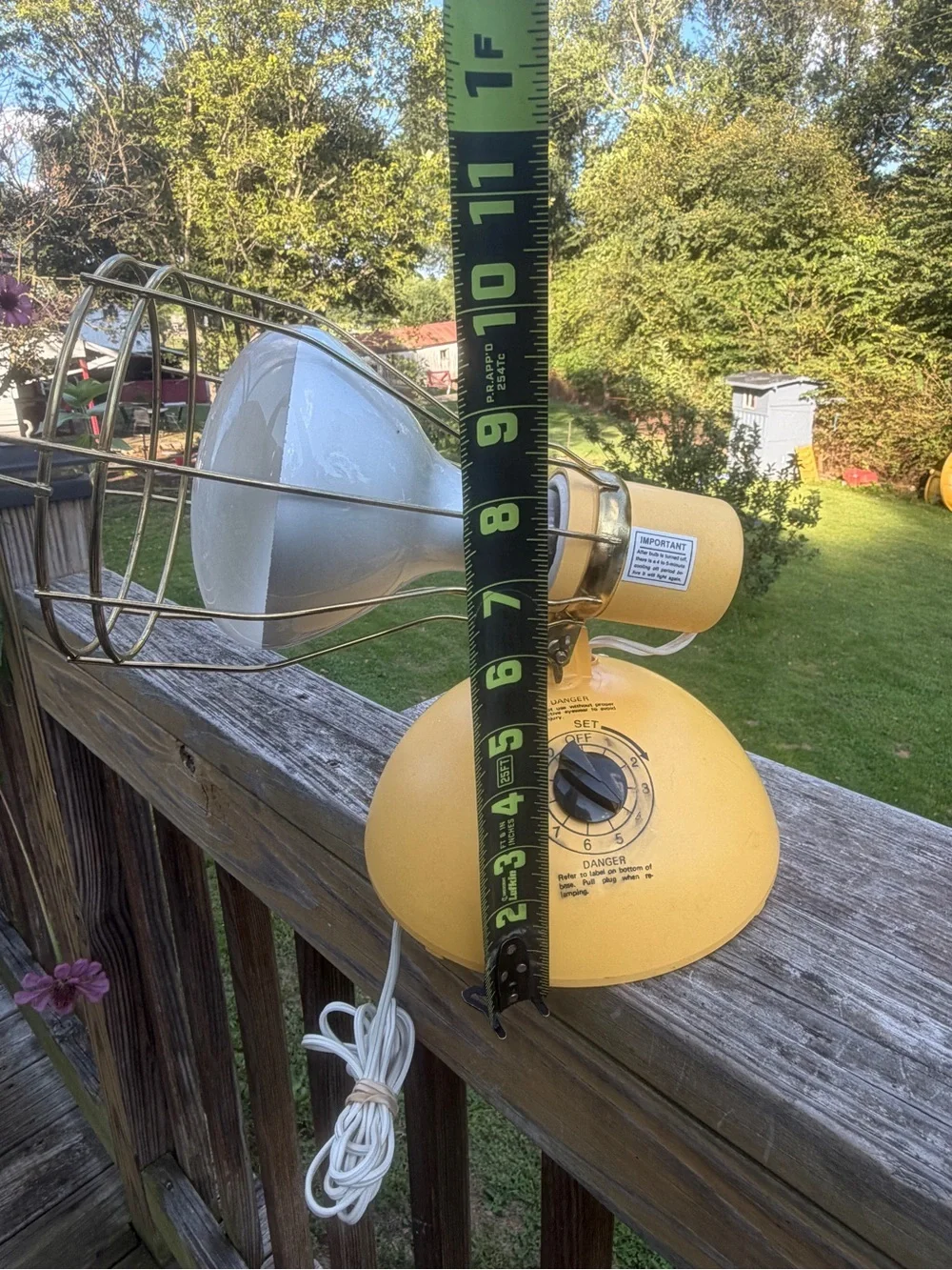 Vintage 1980's GE General Electric Deluxe Time-A-Tan Sun Lamp w/Timer